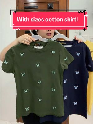 Hi girls, here's our embroidered cotton T-shirt. TikTok video