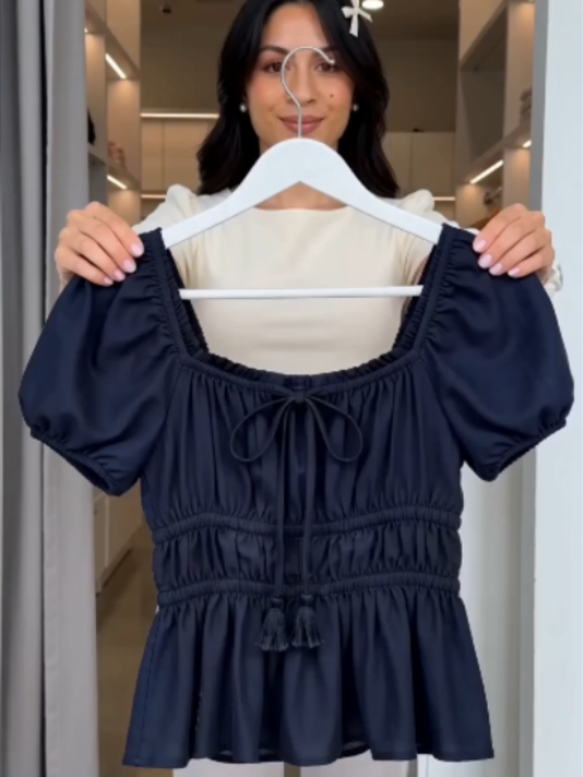 Navy, white, florals, black. TikTok video