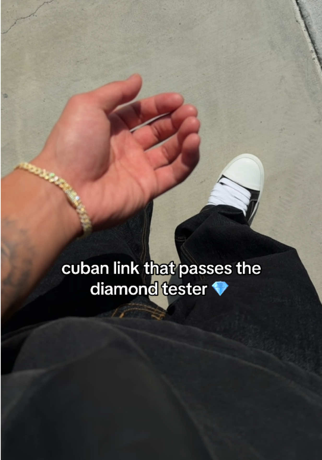 Cuban link that passes the diamond tester 💎 TikTok video