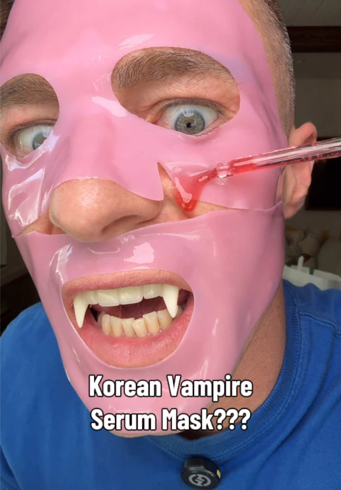 Un masque coréen au sérum vampire ??? TikTok video