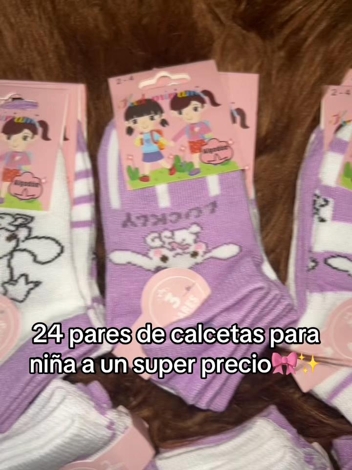 24 pairs of girl's socks at a super price 🎀✨ TikTok video