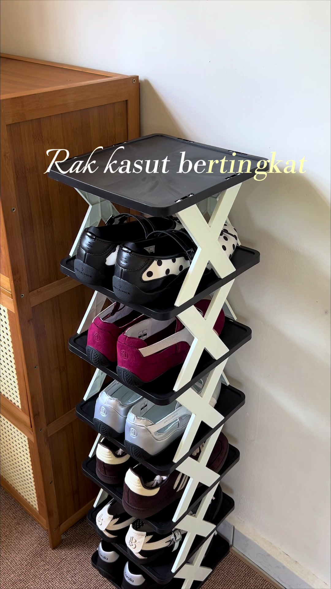 Multi-tier shoe rack saves space, light and easy to move TikTok video