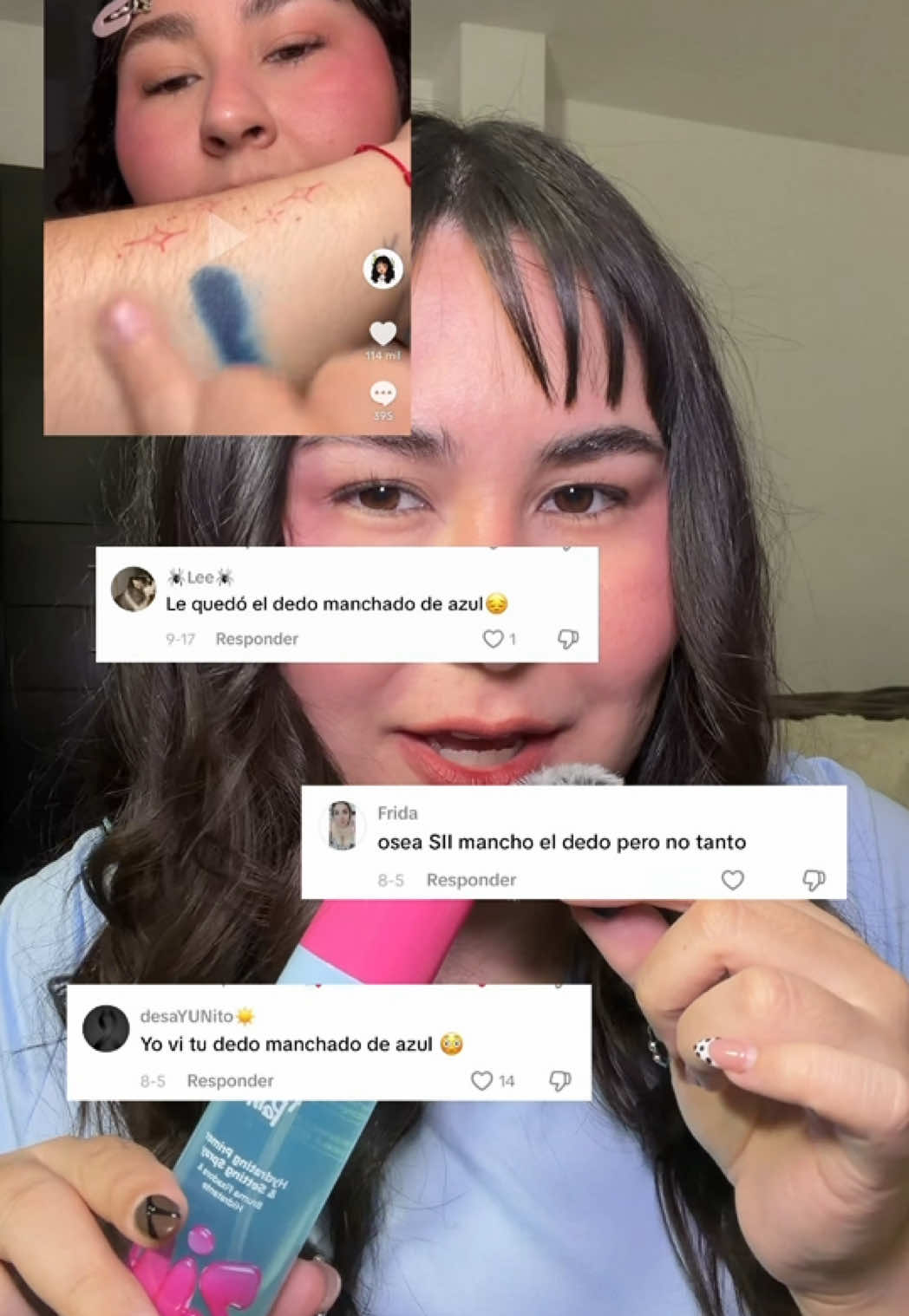 손가락이 파랗게 물들었다고? TikTok video