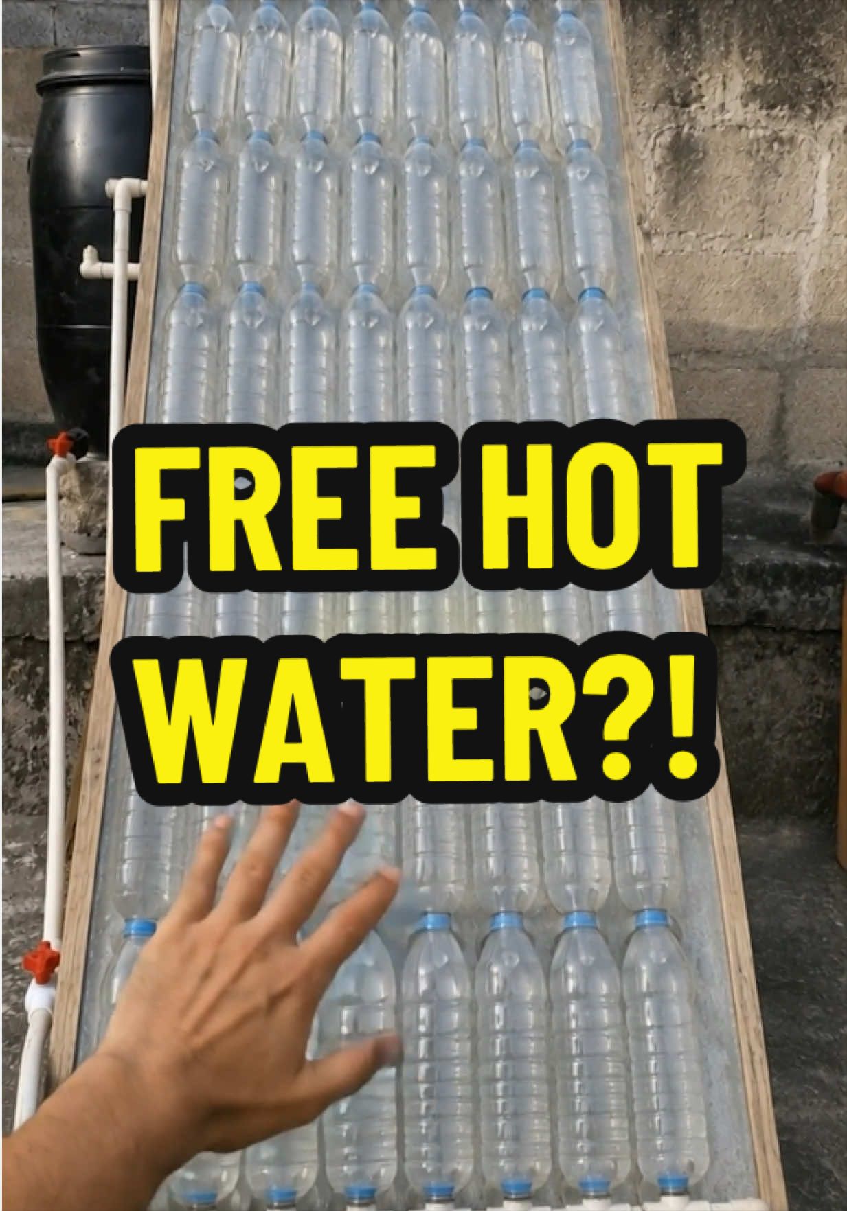 HOW TO GET FREE HOT WATER USING PLASTIC BOTTLES YOU'D NORMALLY THROW AWAY HOW TO… TikTok video