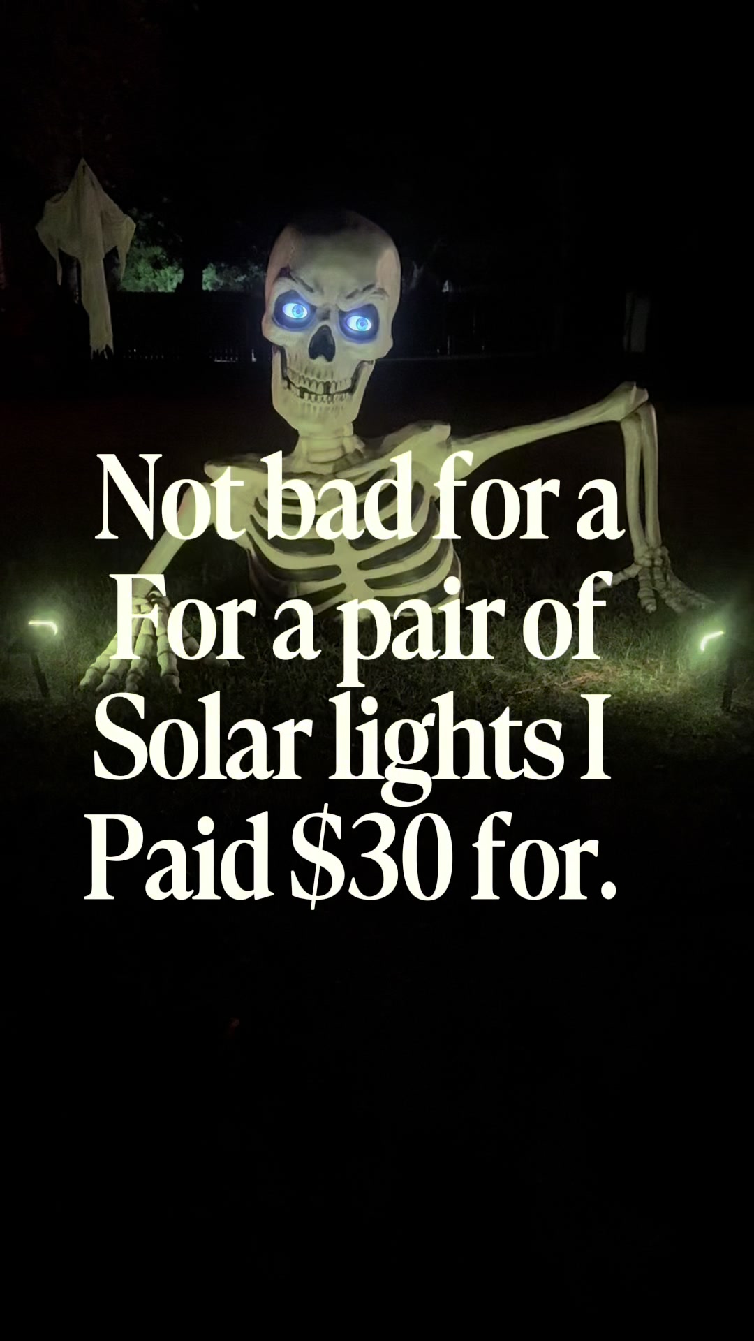 Not bad for a pair of Solar lights I Paid $30 for. TikTok video