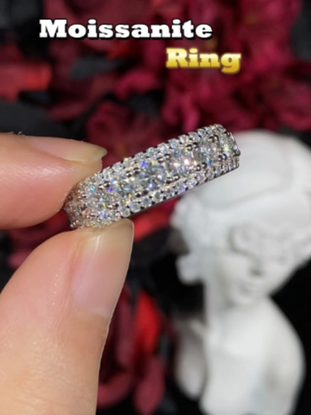 High-Quality Moissanite Diamonds Ring On TikTok Shop That Look and Feel Luxurious TikTok video