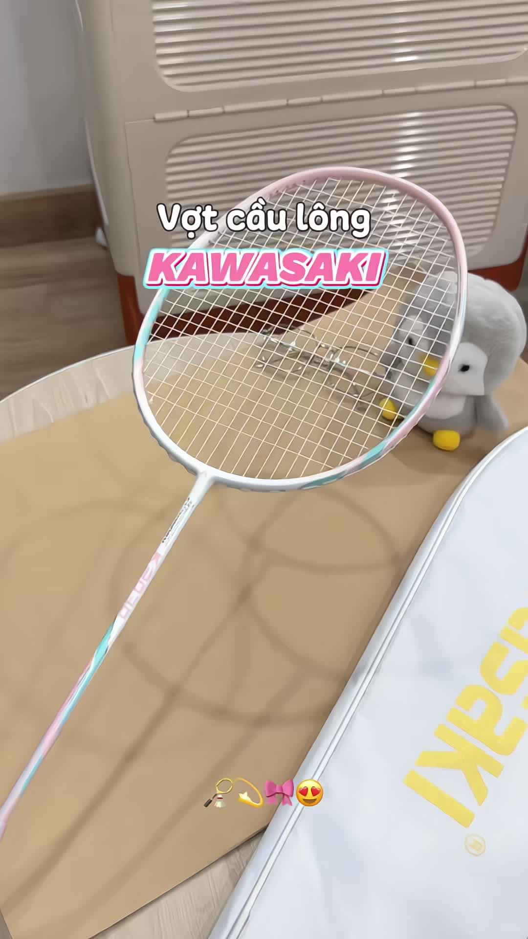 KAWASAKI badminton racket TikTok video