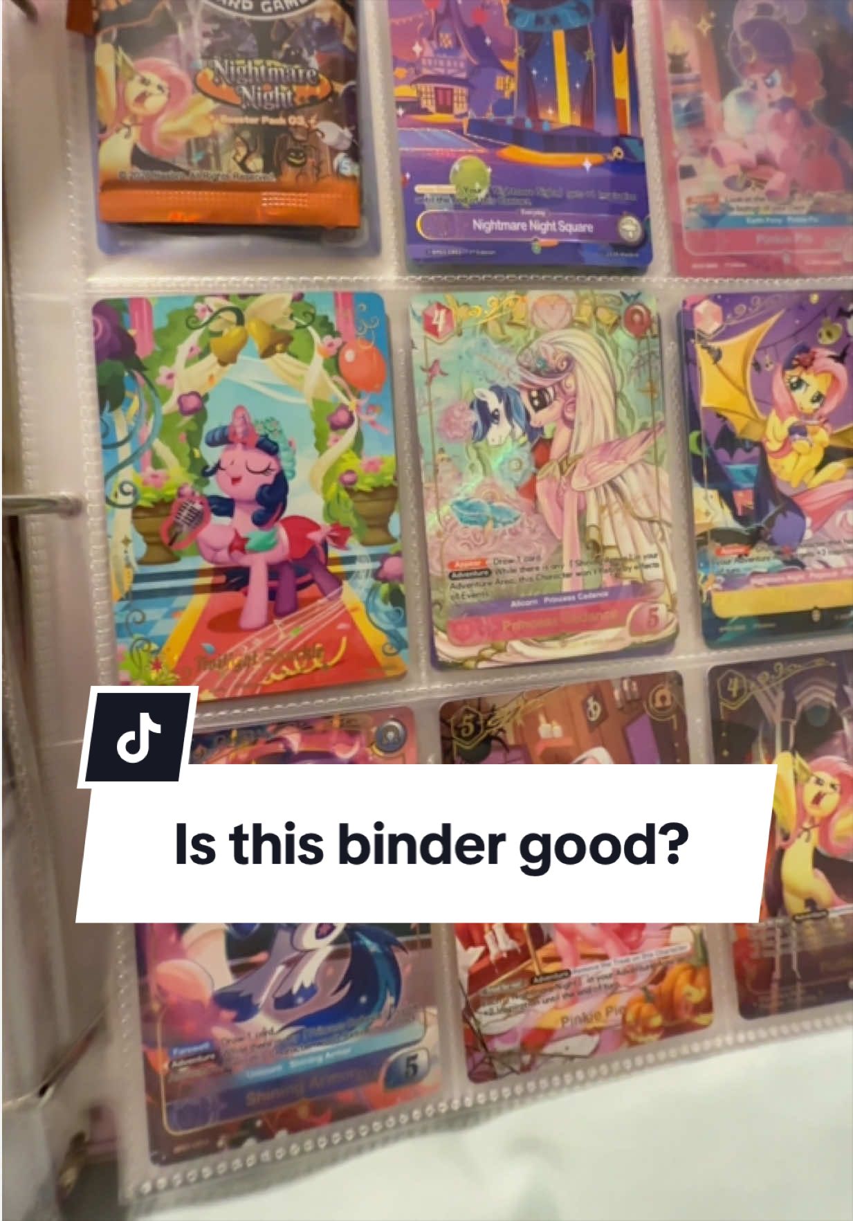 APPARENTLY THIS BINDER IS GOING TO RUIN MY NEW NIGHTMARE NIGHT CARDS 😭 So... TikTok video