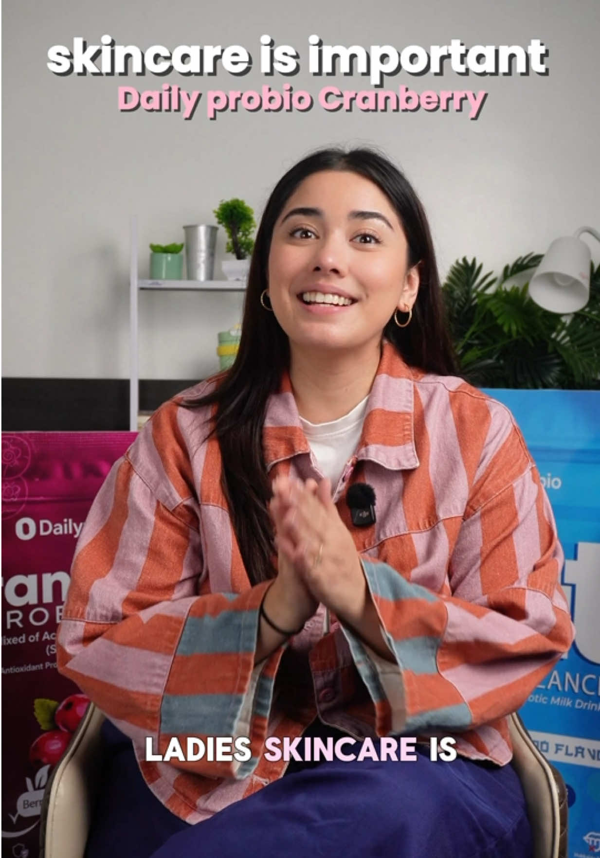 Skincare is important Daily probio Cranberry TikTok video