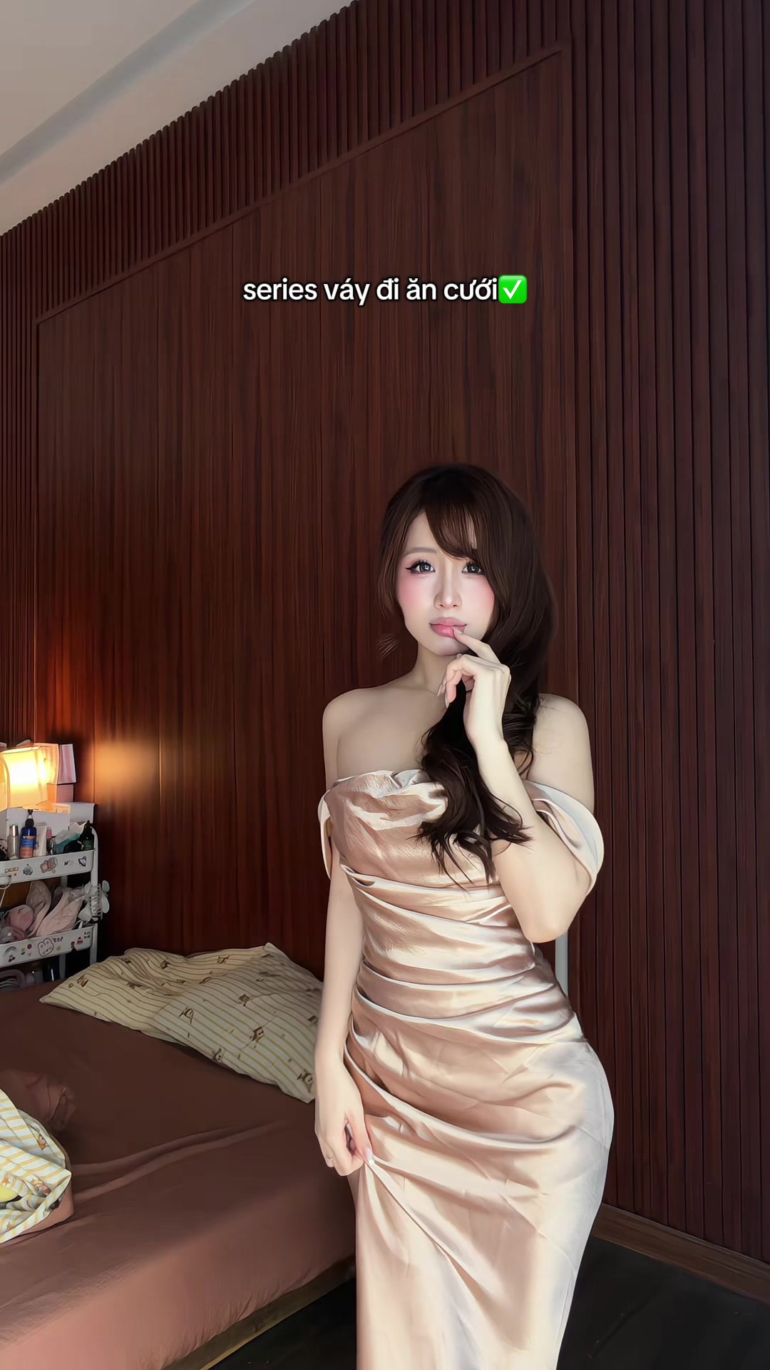 Wedding guest dress series TikTok video