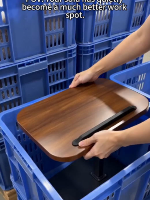 Small room, small corner, this compact side table fits in nicely. TikTok video