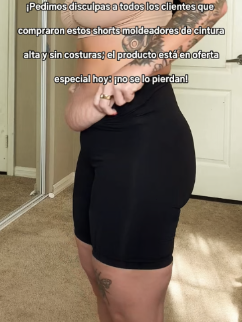We apologize to all customers who bought these high-waisted seamless shaping shorts;… TikTok video