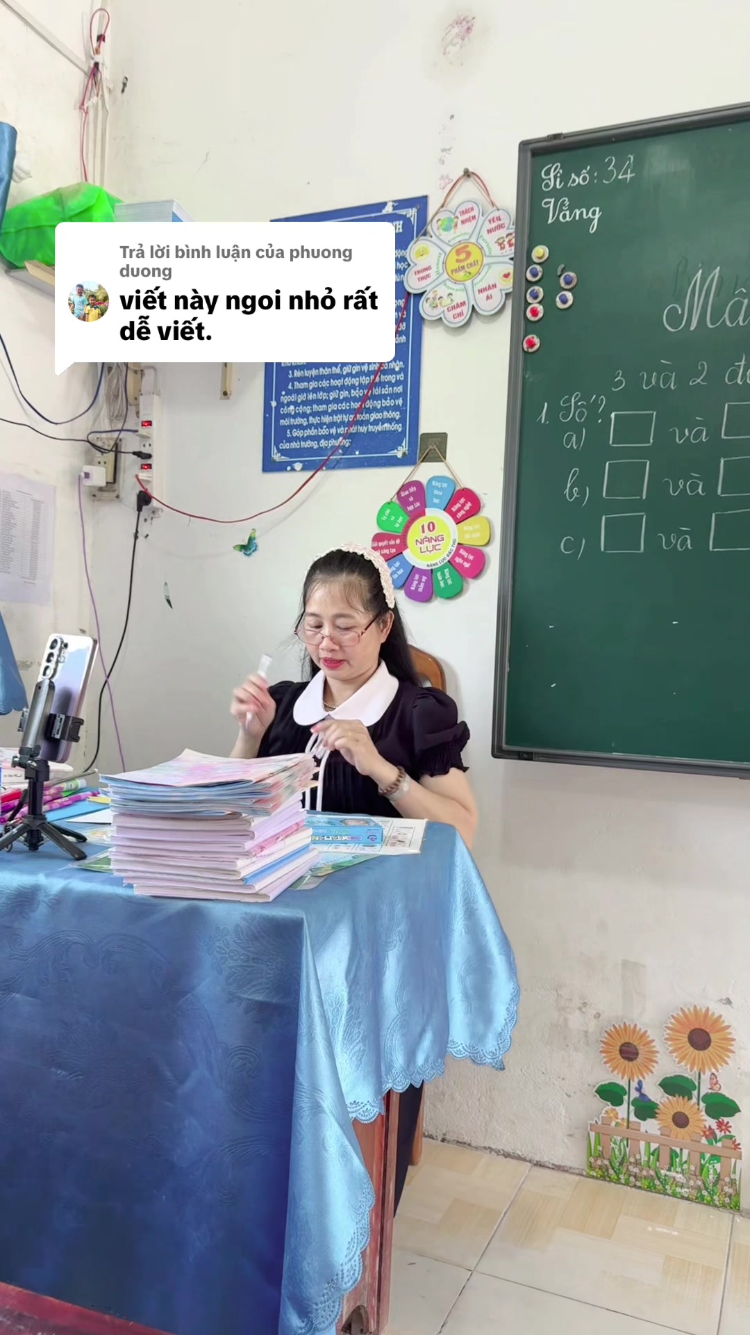 Phuong duong 댓글 답변: 이 펜은 펜촉이 아주 가늘고 쓰기 편해요 TikTok video