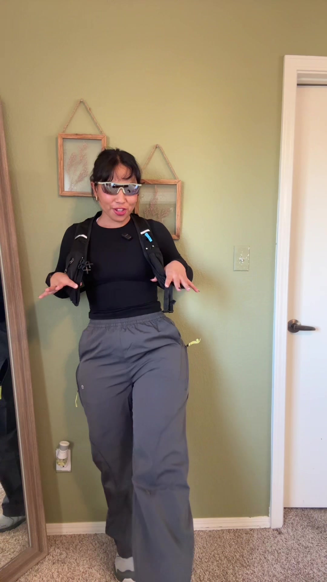 I ordered hiking fits, so let's try them on. TikTok video