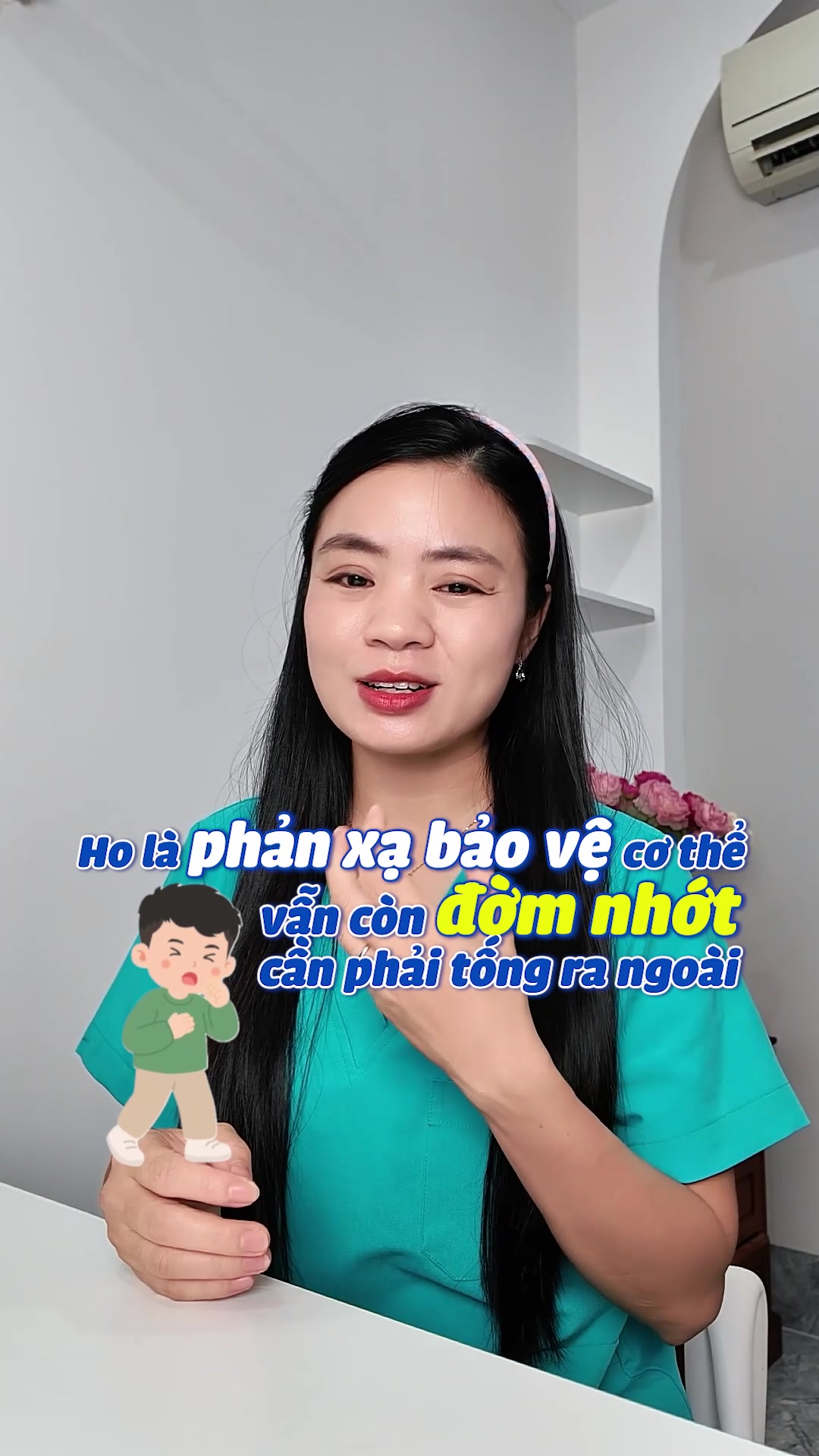 Phuong Hoa가 아이의 독감 후 기침에 대해 남긴 말 TikTok video