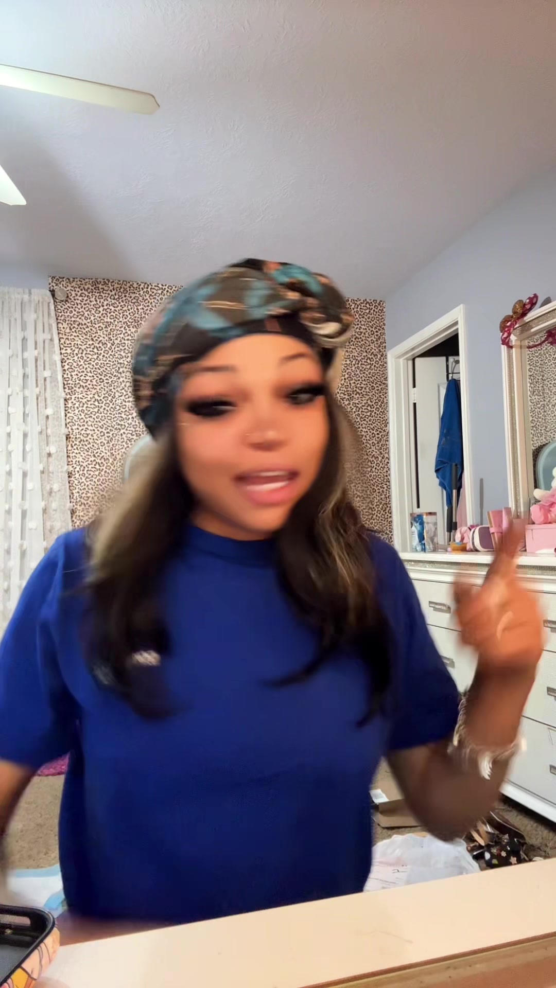 Hey y'all so I have a client at 8:30 and it's 7:47 and I got to go to my suite so… TikTok video