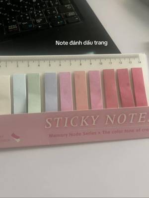 Page marking note, STICKY NOTES, Memory Node Series x The color tone of cream TikTok video