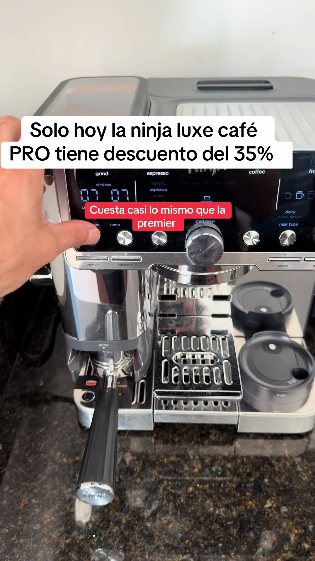 Solo hoy la ninja luxe café PRO tiene descuento del 35% Cuesta casi lo mismo que la… TikTok video