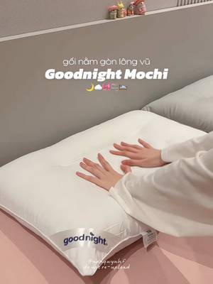 Goodnight Mochi feather down pillow TikTok video
