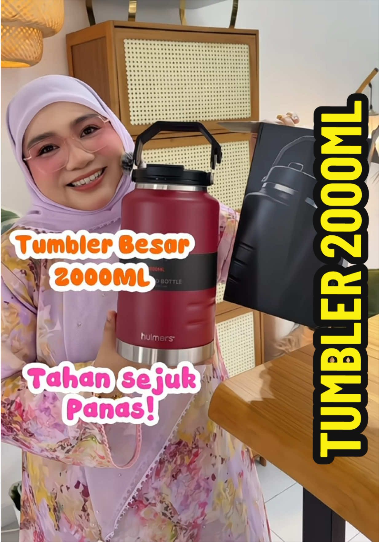 Large 2000ML Hulmers Tumbler ⚡ High quality 🫶 PROMO under RM50😱 TikTok video