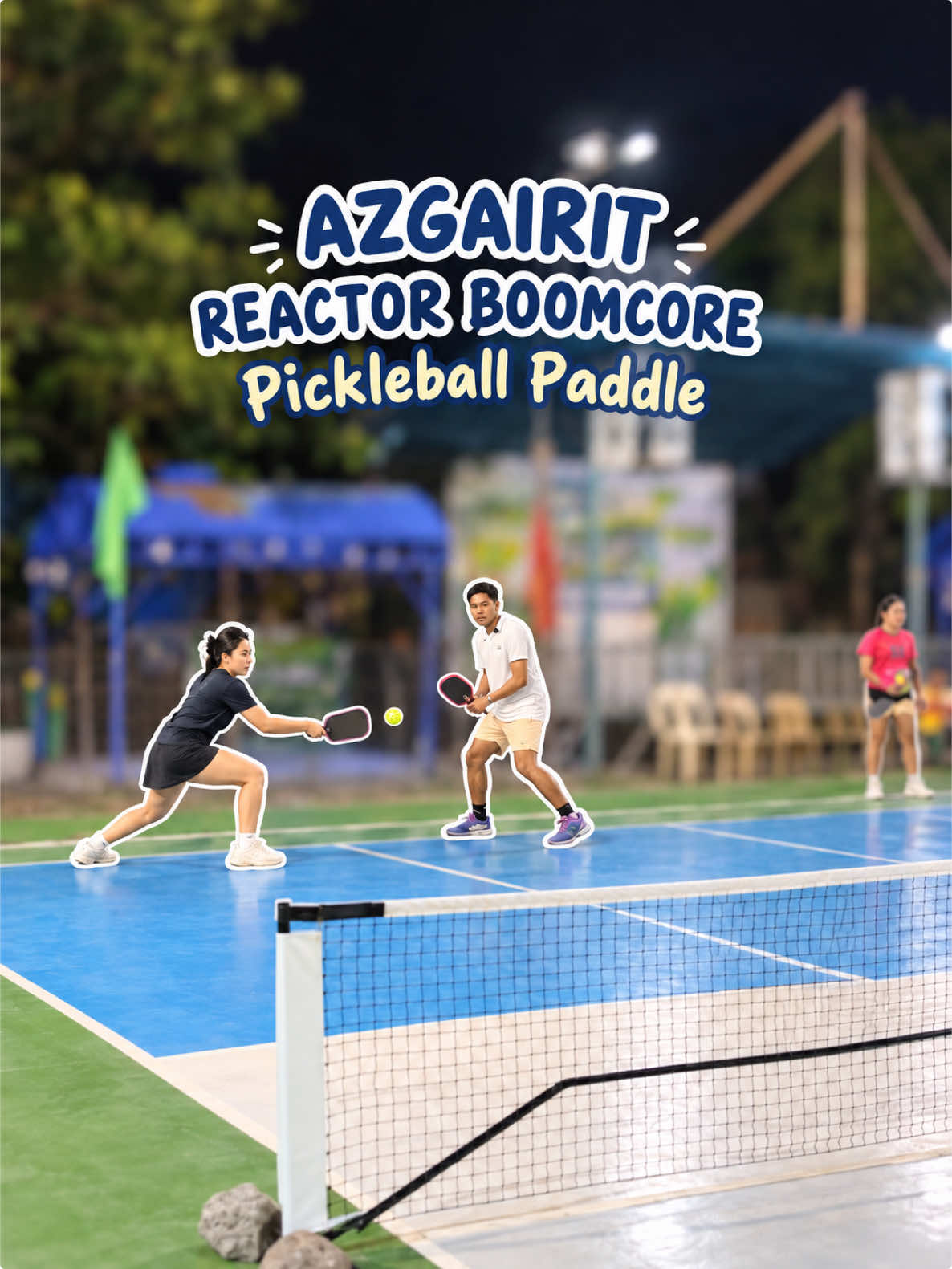 Azgairit Reactor Boomcore Pickleball Paddle TikTok video