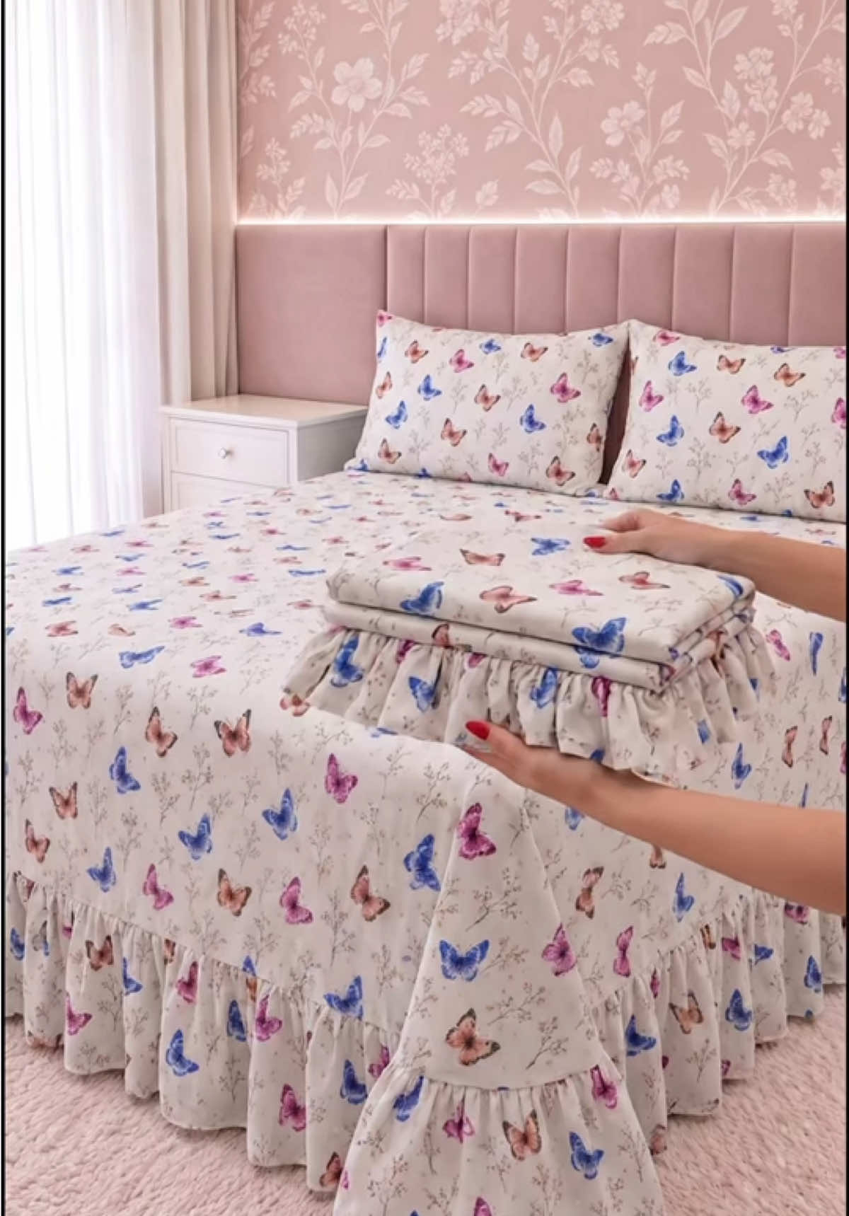 This bedding is beautiful with an amazing price. TikTok video