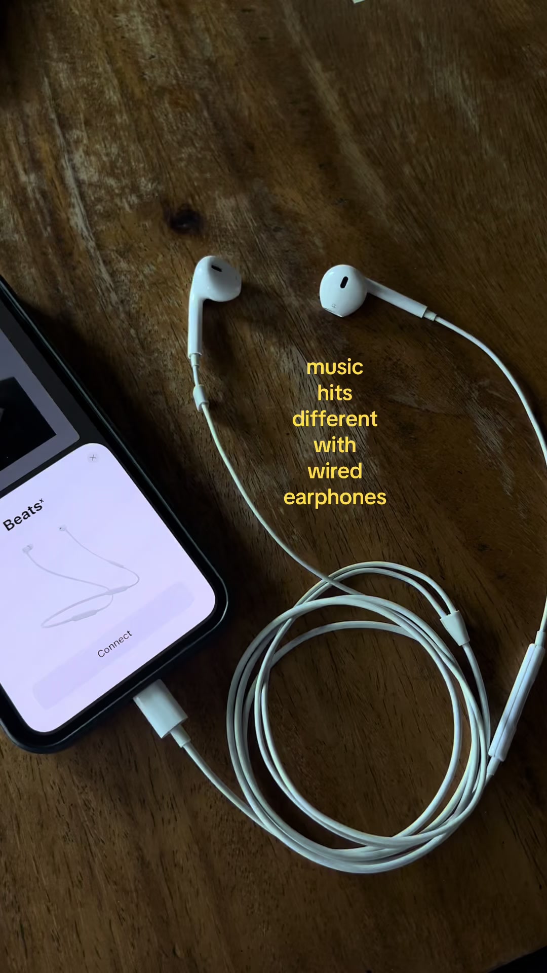 Music hits different with wired earphones TikTok video