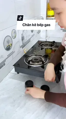 When you put these four feet under the gas stove, it's ventilated and looks nice,… TikTok video