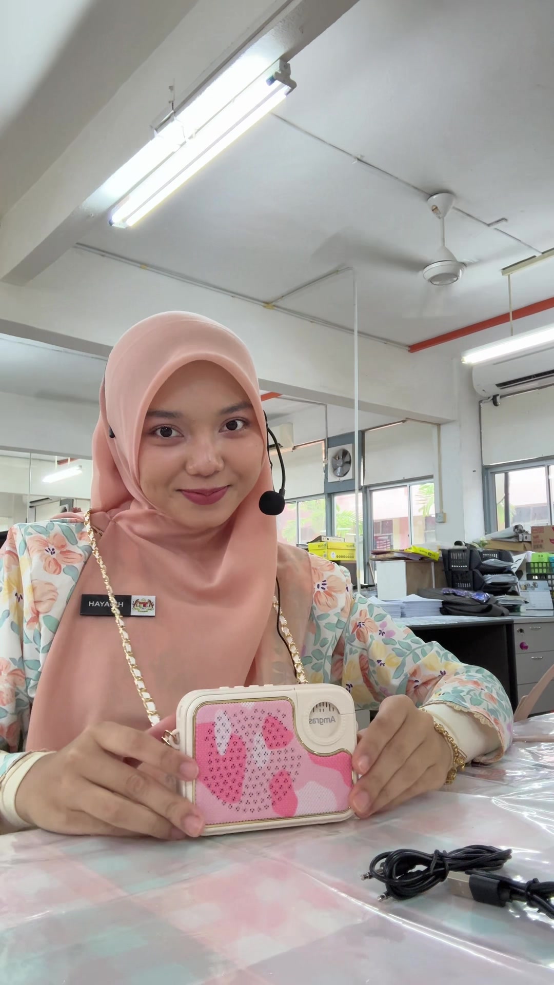 When opening the parcel at school : TikTok video