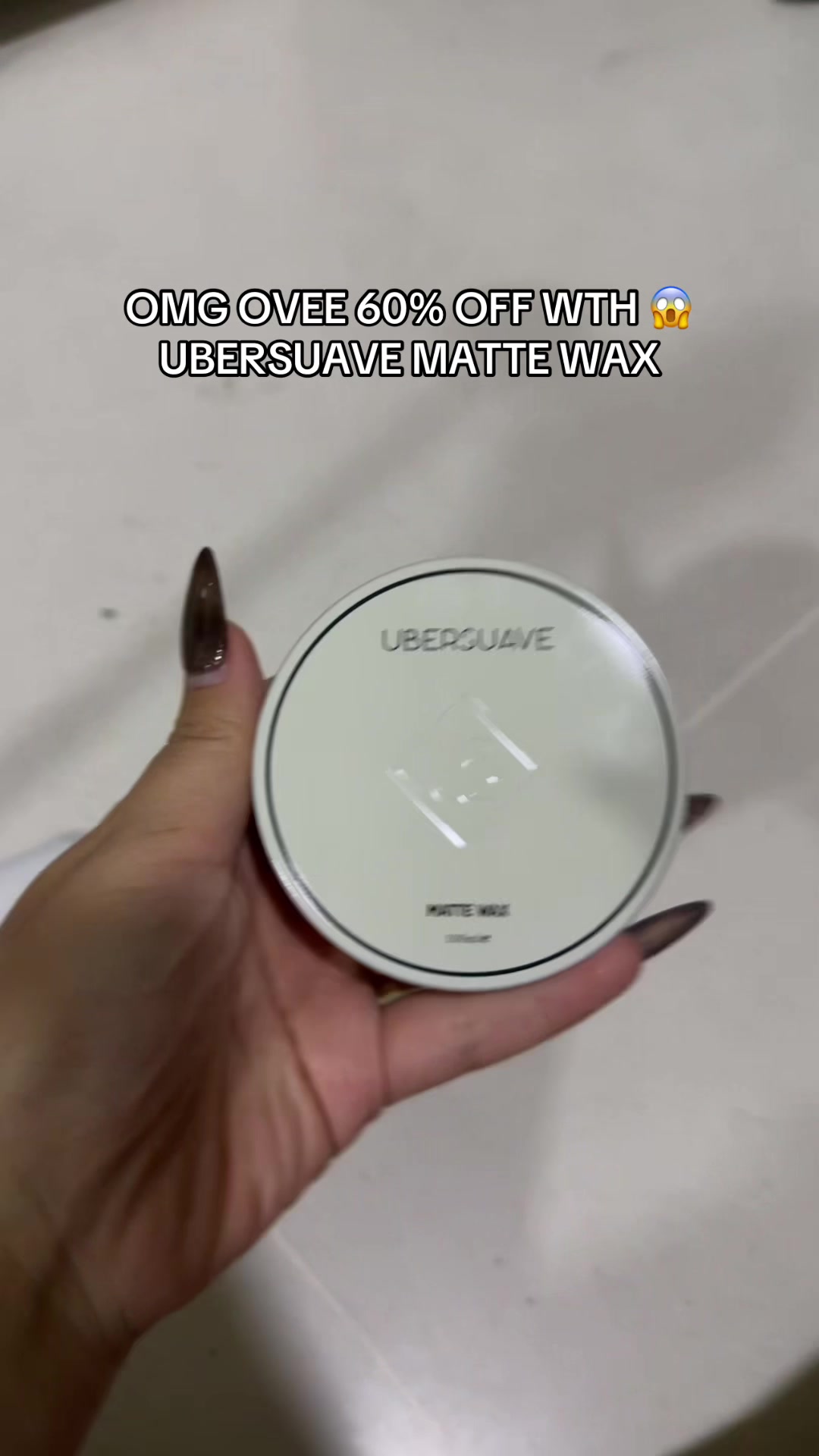OMG OVEE 60% OFF WTH 😱 UBERSUAVE MATTE WAX TikTok video