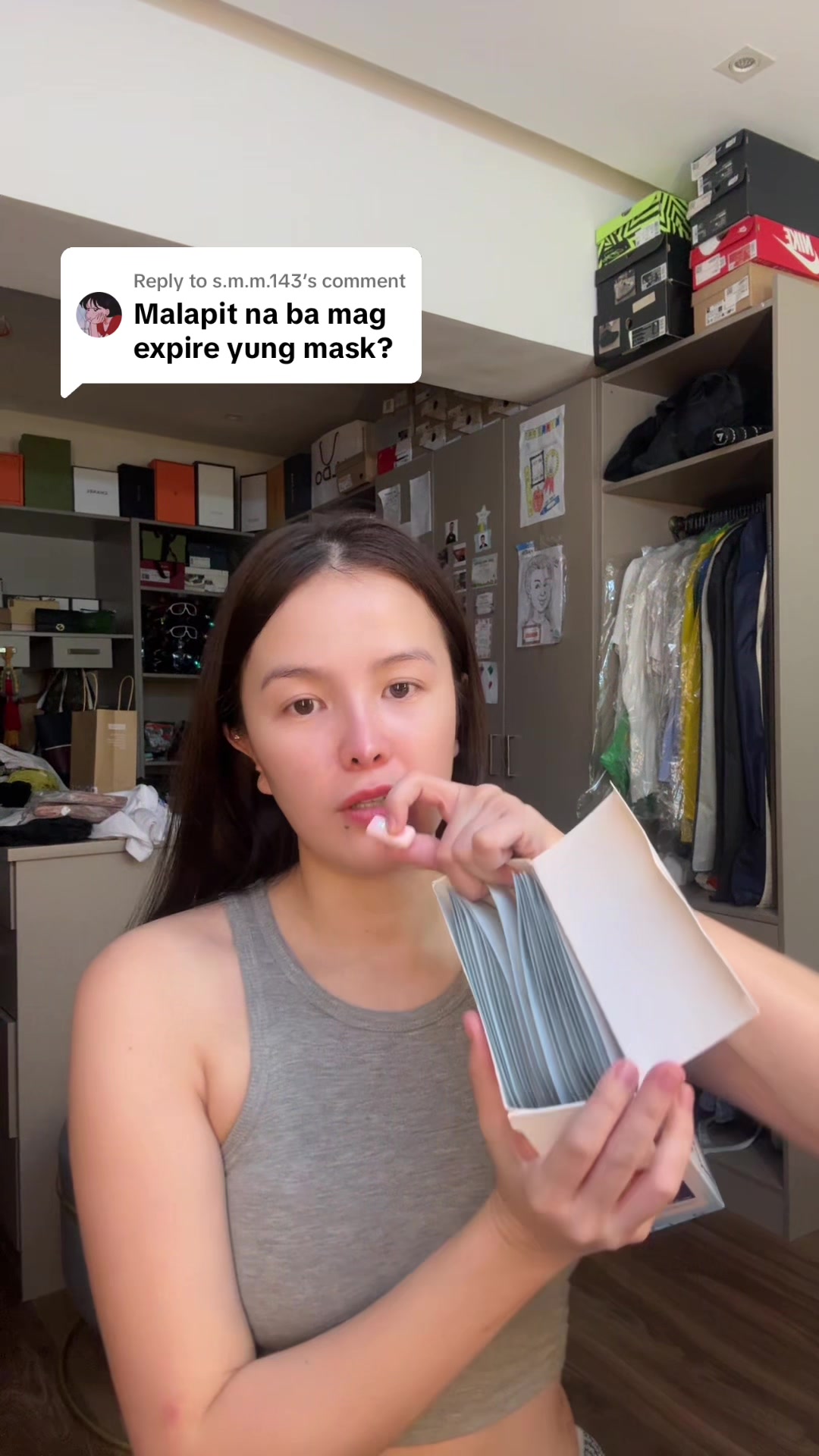 Is the mask almost expiring? TikTok video