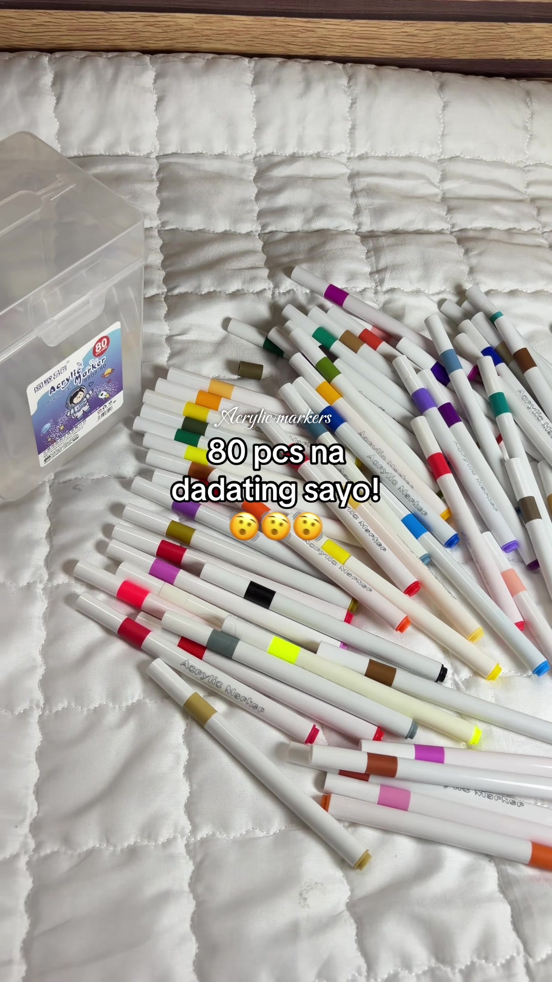 Acrylic markers 80 pcs will be delivered to you! TikTok video