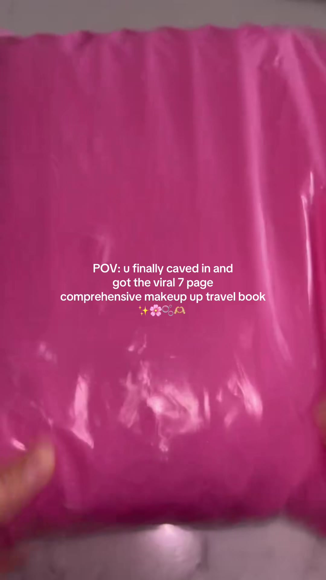 POV: u finally caved in and got the viral 7 page comprehensive makeup up travel… TikTok video