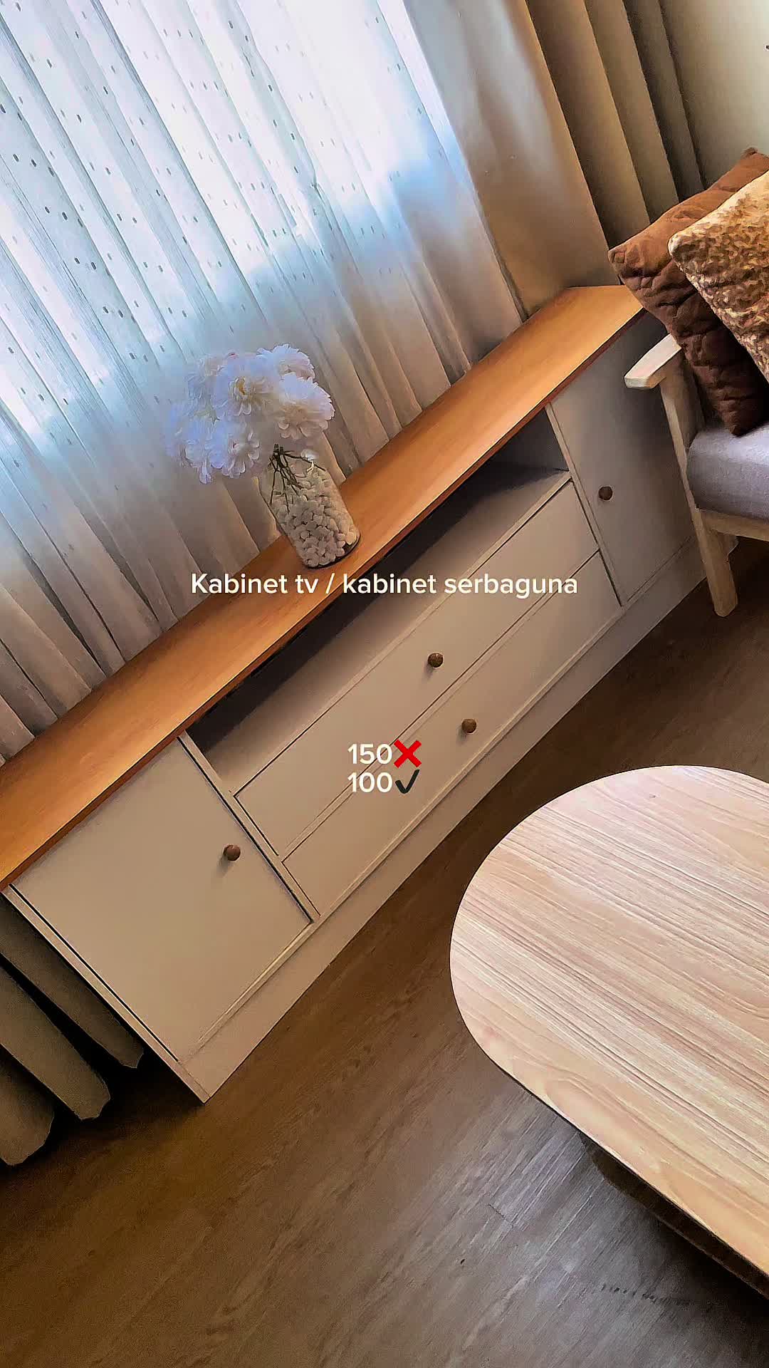 TV cabinet / multi-purpose cabinet 150❌ 100✔️ TikTok video