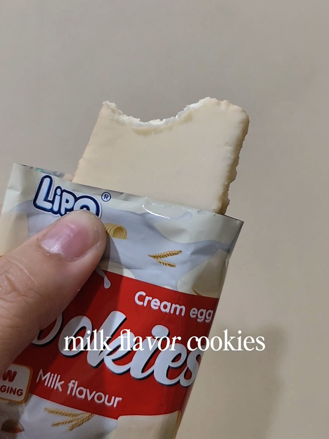 Milk flavor cookies TikTok video