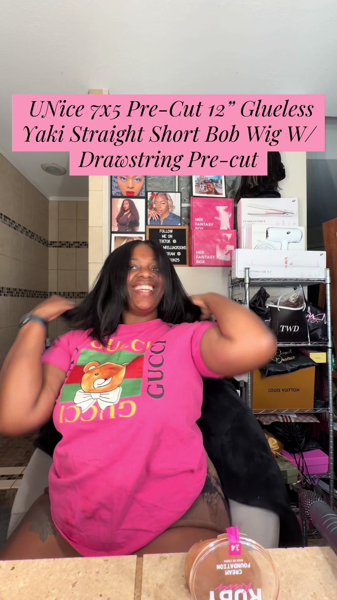 I couldn't hear you over my silk press. TikTok video