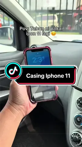 Pov: Still using iPhone 11 this year 😊，But found a beautiful burgundy case… TikTok video
