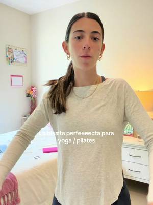 The perfect little top for yoga / pilates TikTok video