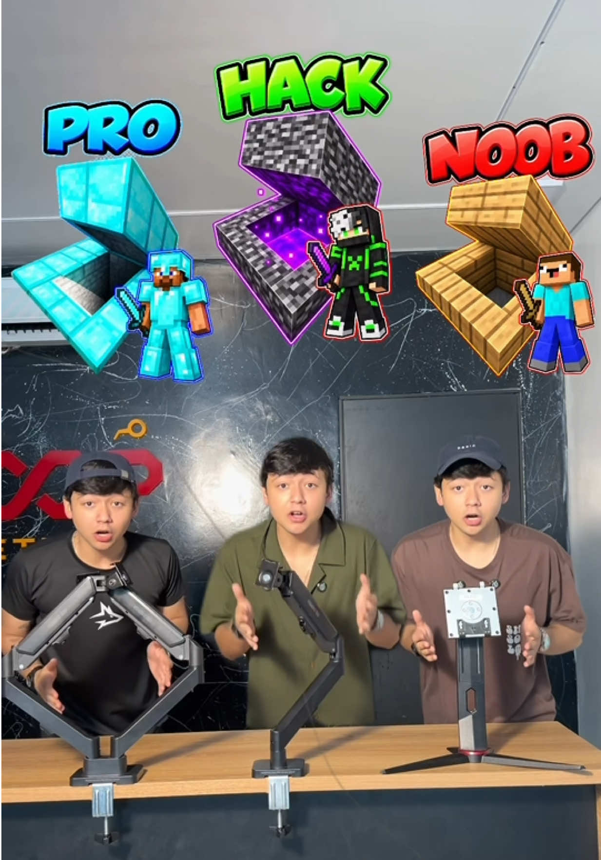 Noob stand, Pro stand, Hack stand. TikTok video