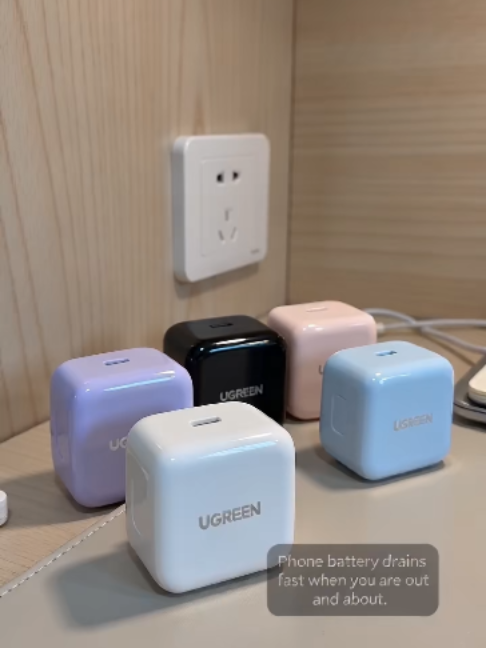Phone battery drains fast when you are out and about. TikTok video