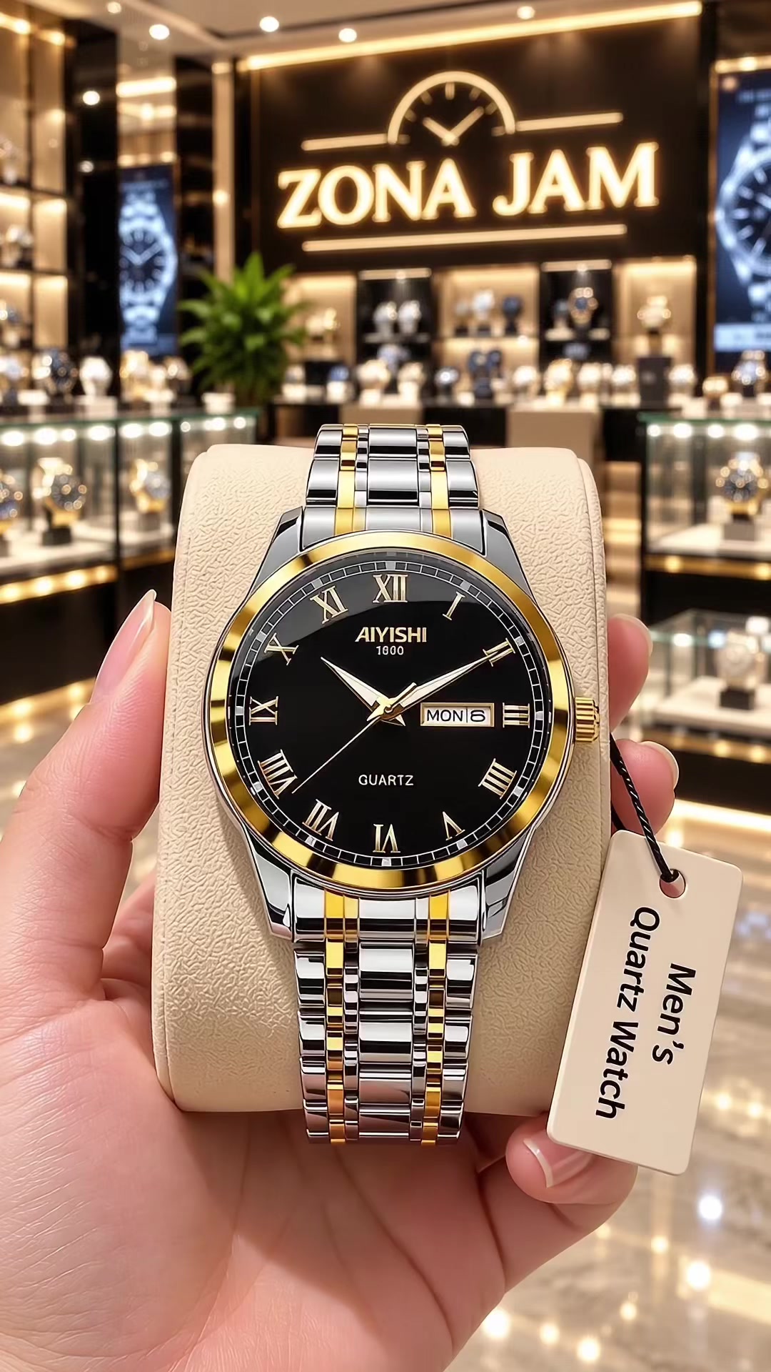 This battery-free automatic mechanical watch has a 72% discount today, is… TikTok video