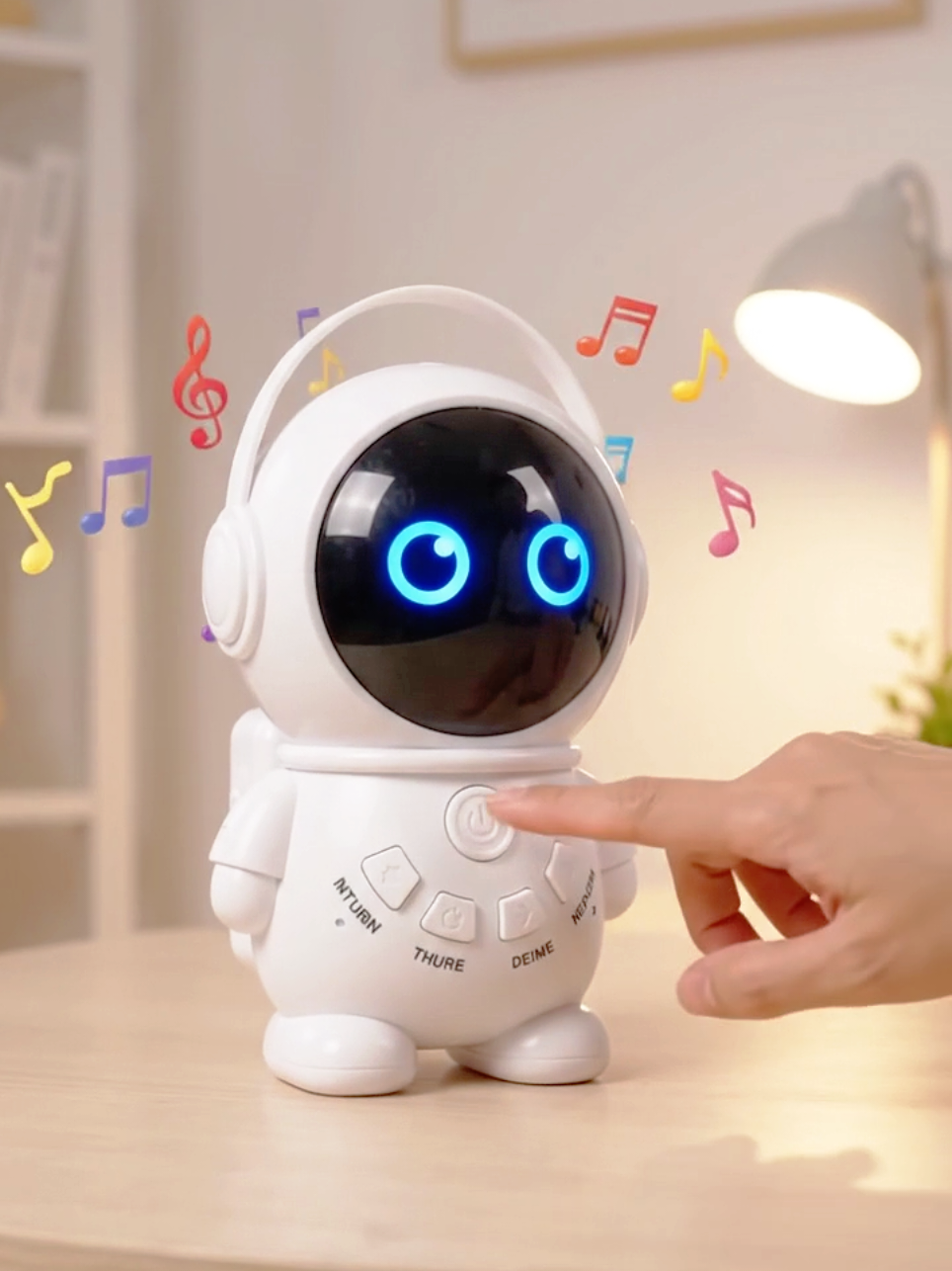 Introducing the astronaut smart story-telling robot with a rounded and safe design,… TikTok video