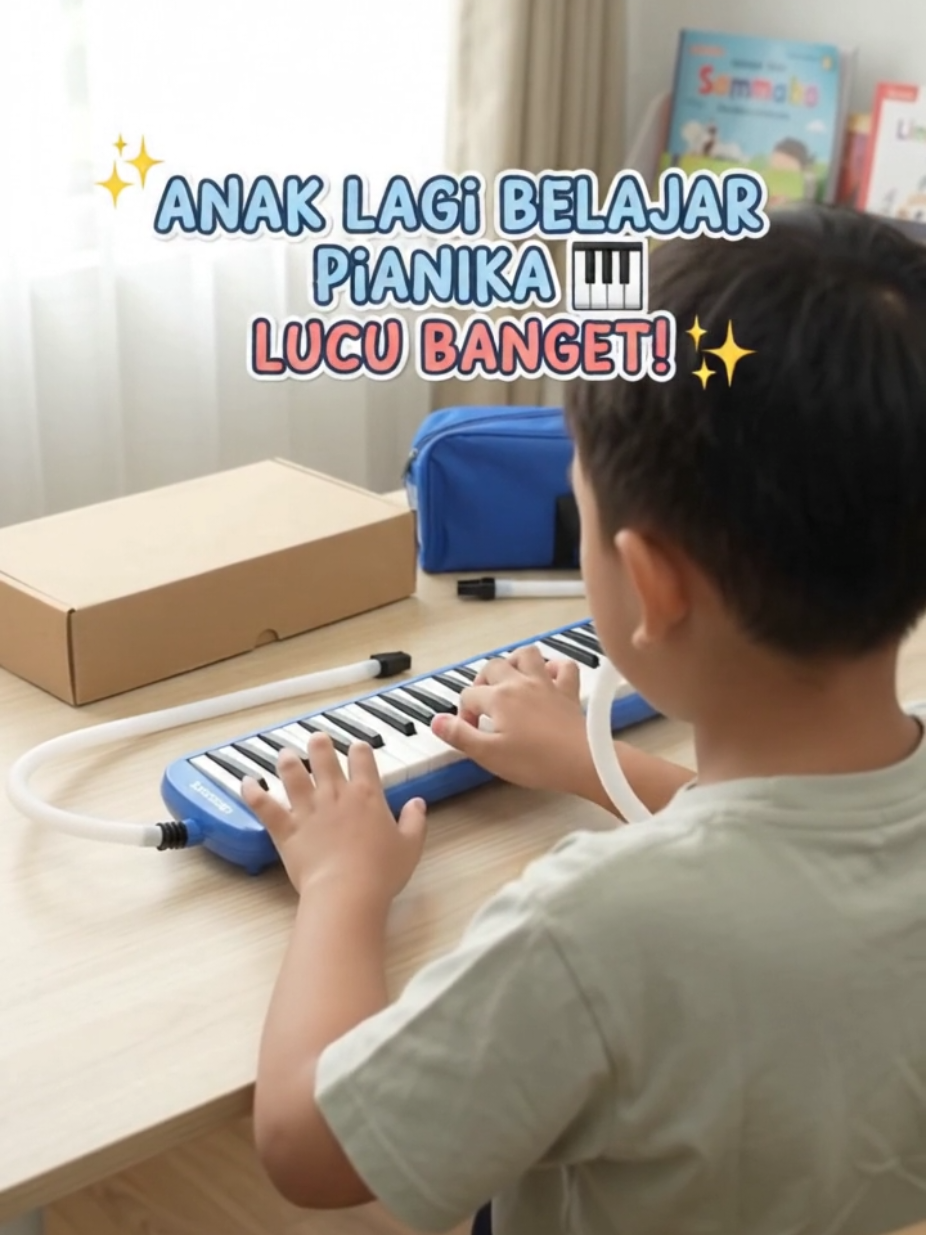 Kid is learning melodica, so cute! TikTok video