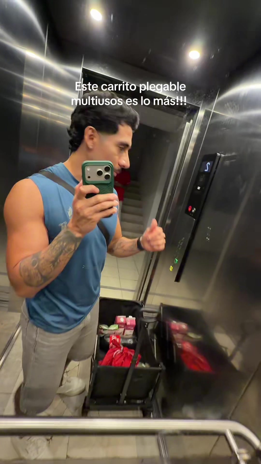 This multi-use folding cart is the best!!! TikTok video