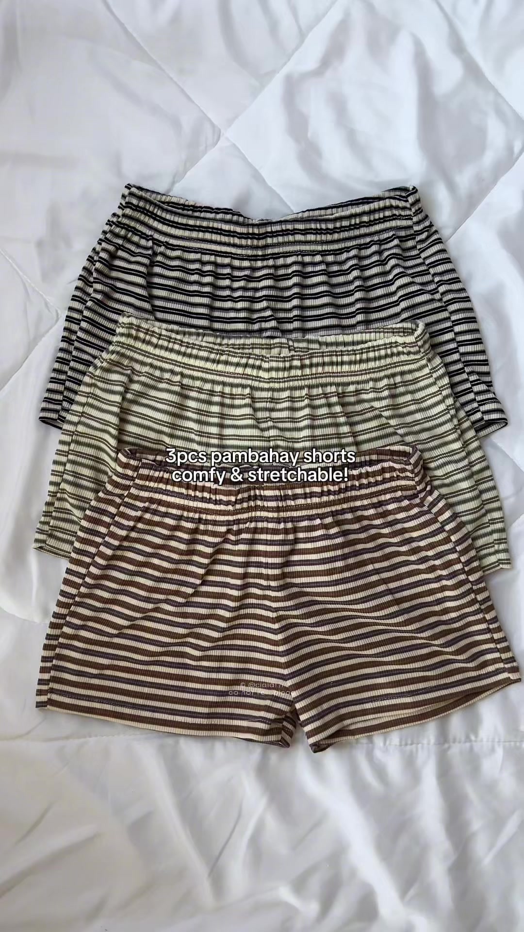 3pcs pambahay shorts comfy & stretchable! TikTok video