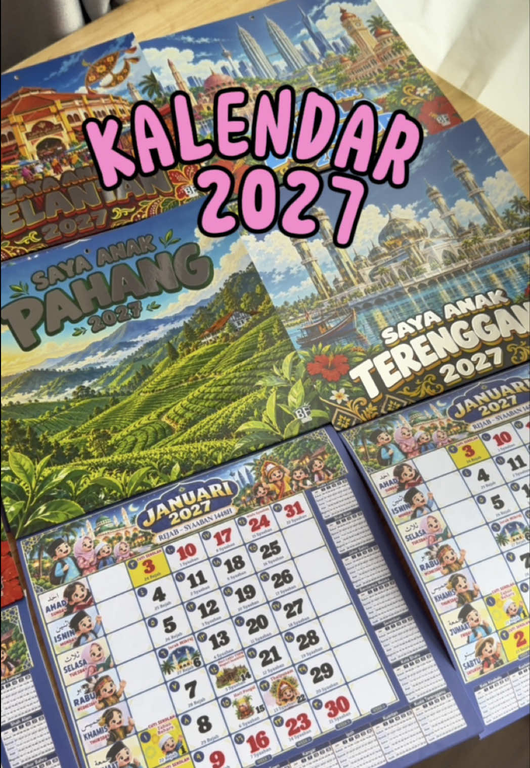 2027 calendar is out State-themed 🇲🇾 Gold stamping emboss is really smart 😍 🇲🇾 TikTok video