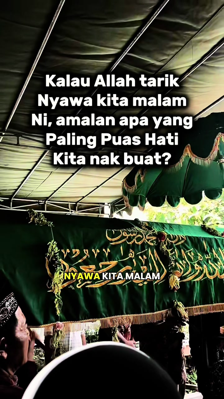 If Allah takes our soul tonight, what deed would be the most satisfying for us to… TikTok video