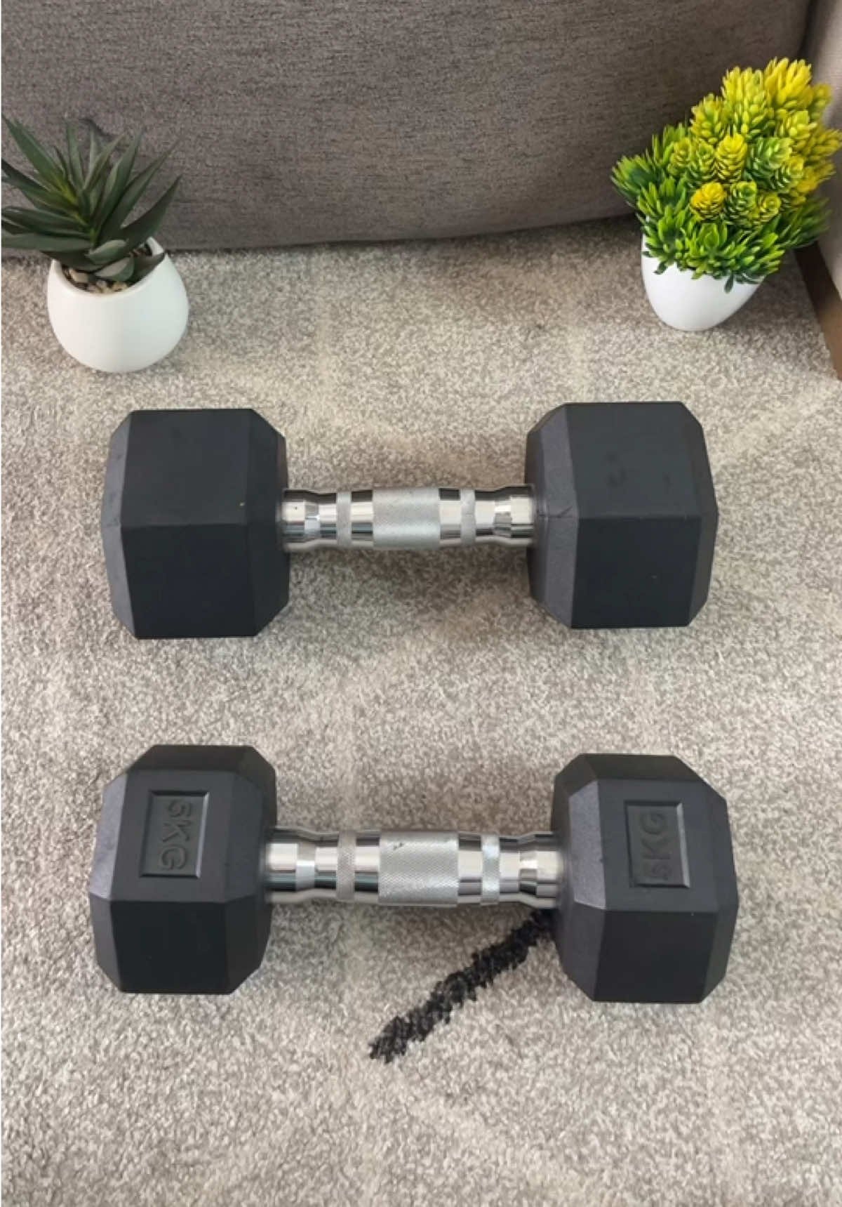 Guys, this is just the 5kg dumbbell and it's already this good, imagine the 20kg… TikTok video