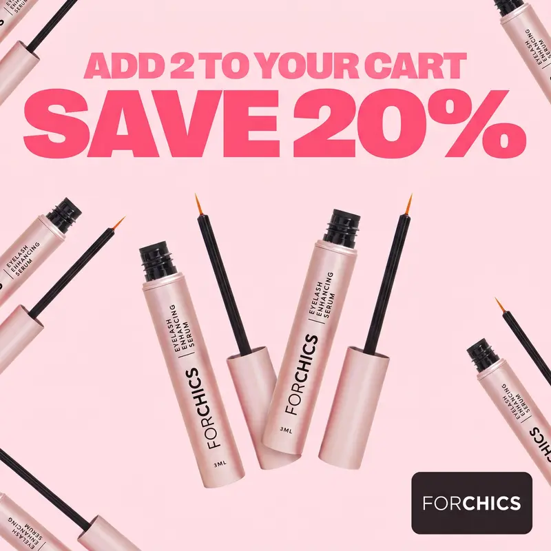 FORCHICS Eyelash Enhancing Serum with Peptides and Plant Botanicals for Thinning Lashes, 3ML