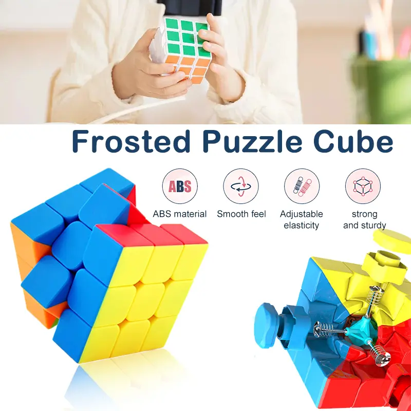 Rubik’s Cube 3x3x3, matter Speedcube der Macaron-Serie aus ABS, mit leichtgängigem Drehgefühl und einstellbarer Spannung, für Kinder und Erwachsene